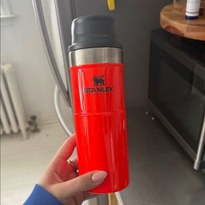 Stanley Vibrant Red Travel Tumbler with Black Lid